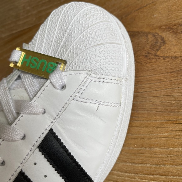 COPY - Size 8.5 - adidas Superstar White Black 2014 Rare Snoop Dogg Bush - Picture 9 of 13